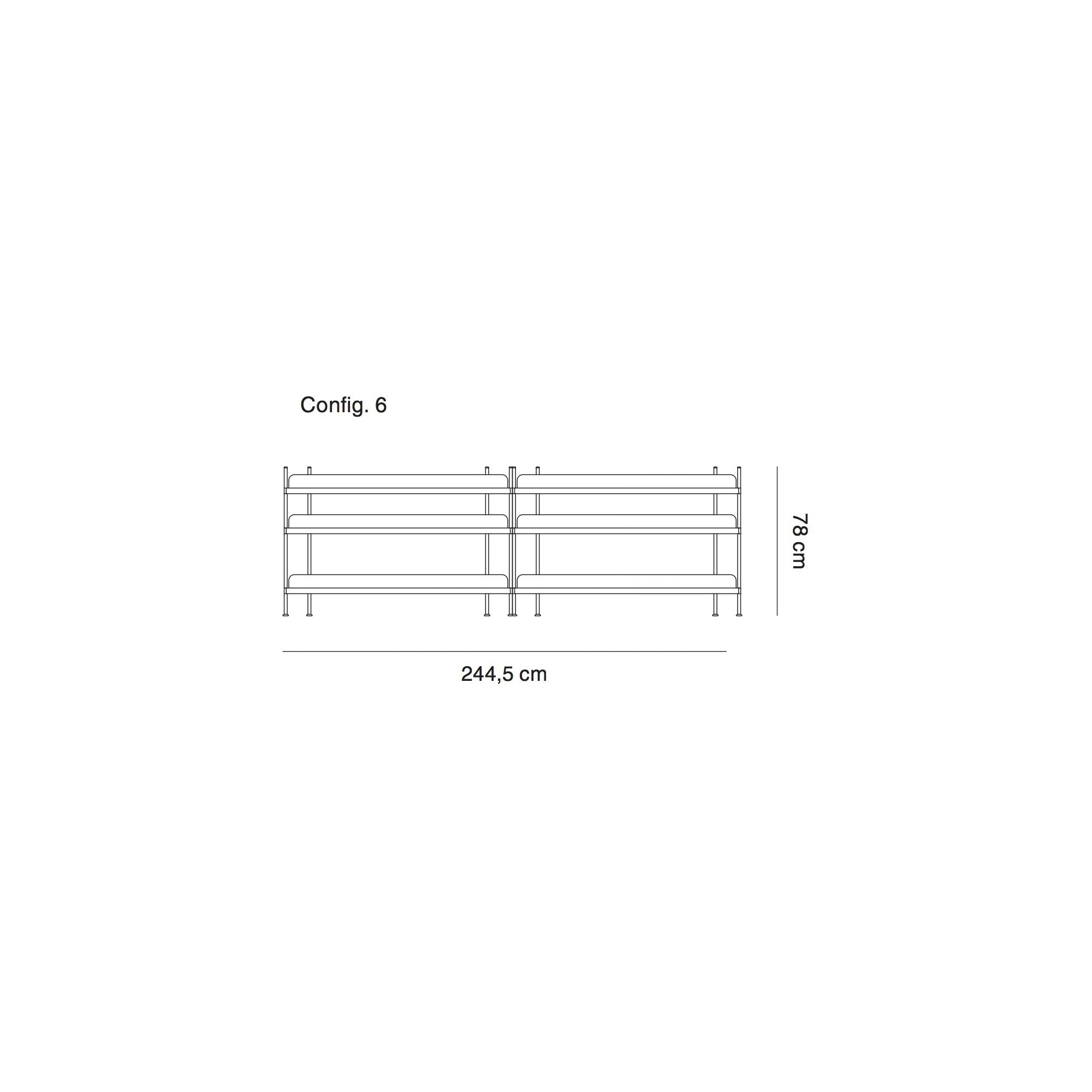 configuration 6 - Compile shelving system - Muuto