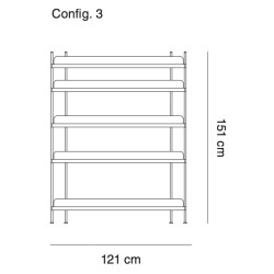 configuration 3 - étagère Compile - Muuto