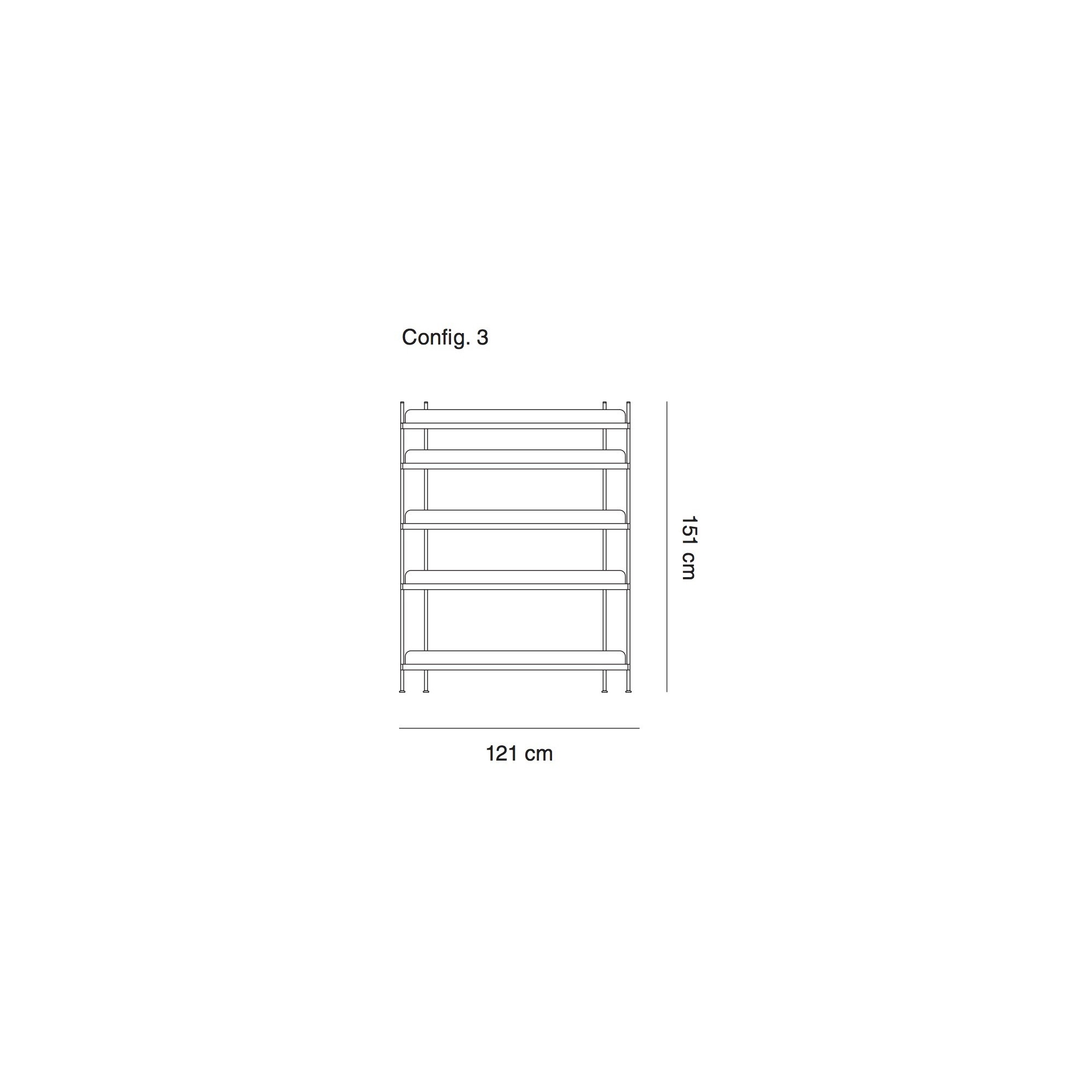 configuration 3 - étagère Compile - Muuto