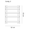 configuration 3 - Compile shelving system - Muuto