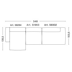 3 places – combinaison 5 (coin gauche) – Mags Soft Low - HAY