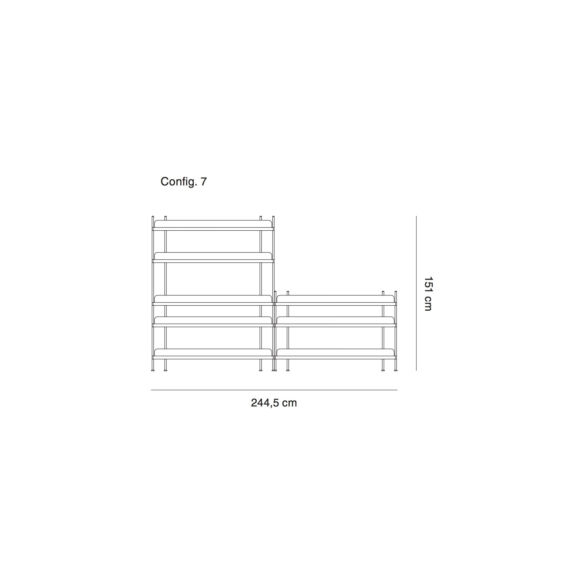 configuration 7 - étagère Compile - Muuto