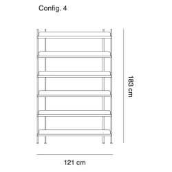 configuration 4 - étagère Compile - Muuto