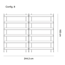 configuration 8 - étagère Compile - Muuto