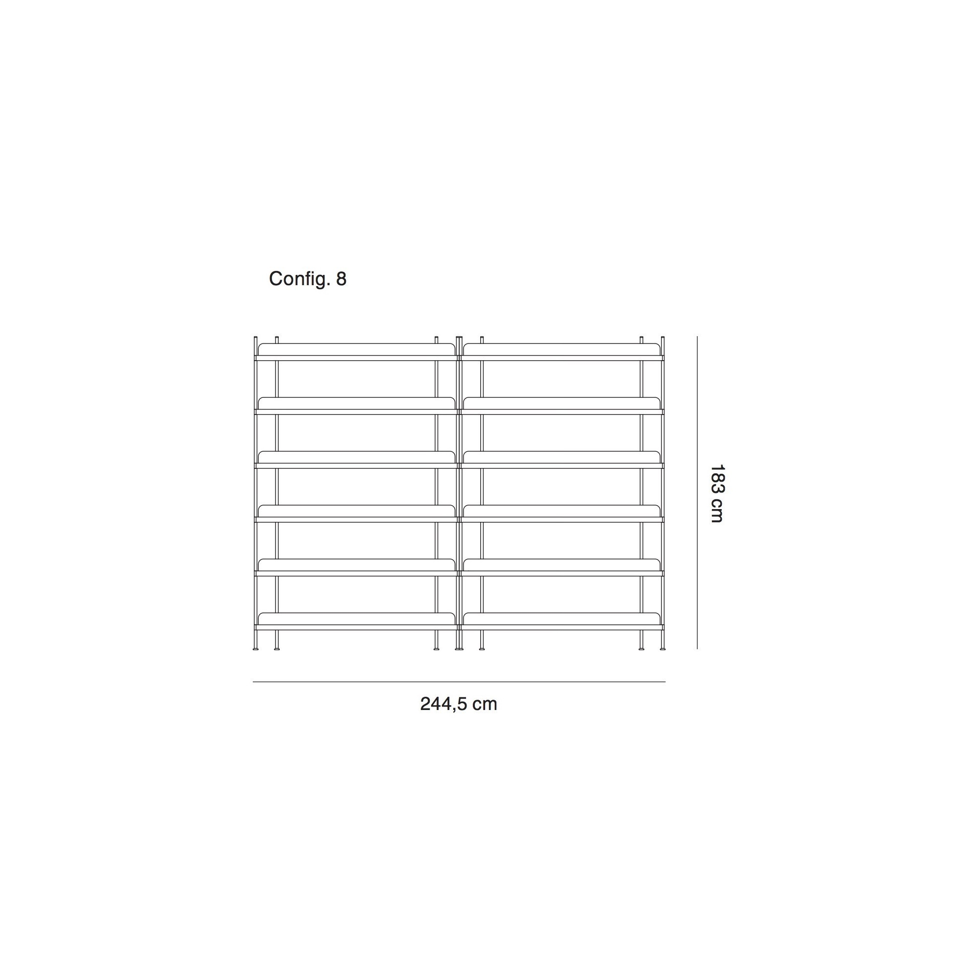 configuration 8 - étagère Compile - Muuto