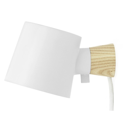 With cord Rise wall lamp – blanc - Normann Copenhagen