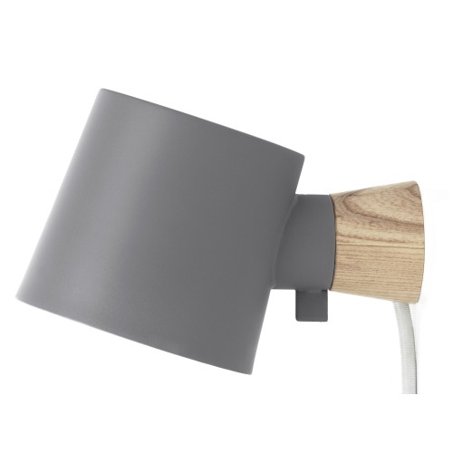 With cord Rise wall lamp – Grey - Normann Copenhagen