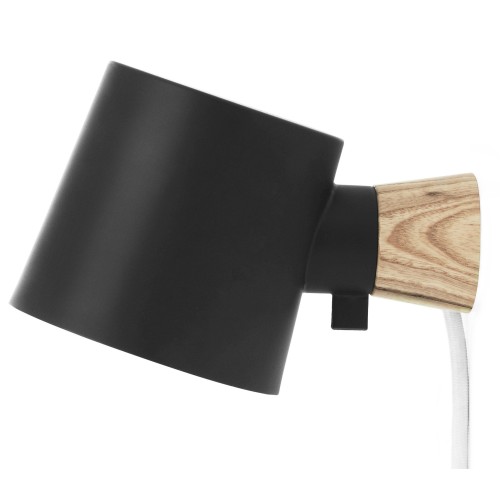 With cord Rise wall lamp – Black