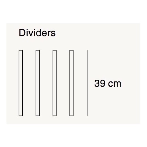 large - 4x dividers - Compile shelving system - Muuto