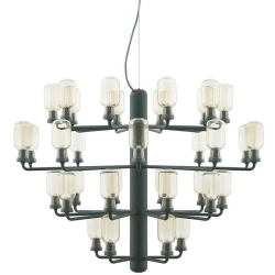 doré / vert - grand chandelier Amp - Normann Copenhagen