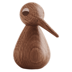 Bird – smocked oak – H10,40 x 4,40cm – small - Architectmade