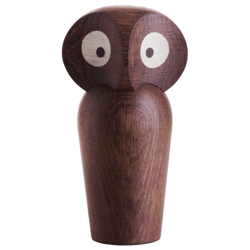 Owl – smoked oak – H8,5 x 4,40 cm – mini - Kay Bojesen