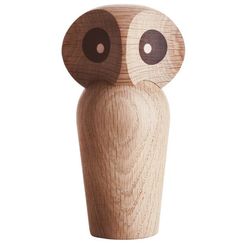 Owl – natural oak – H12 x 6,20 cm – Small - Kay Bojesen