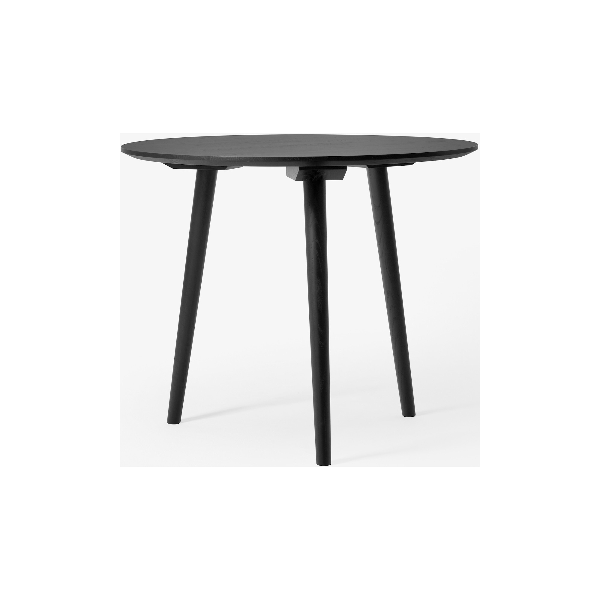 Ø90cm - black lacquered oak - In Between SK3 table - &Tradition