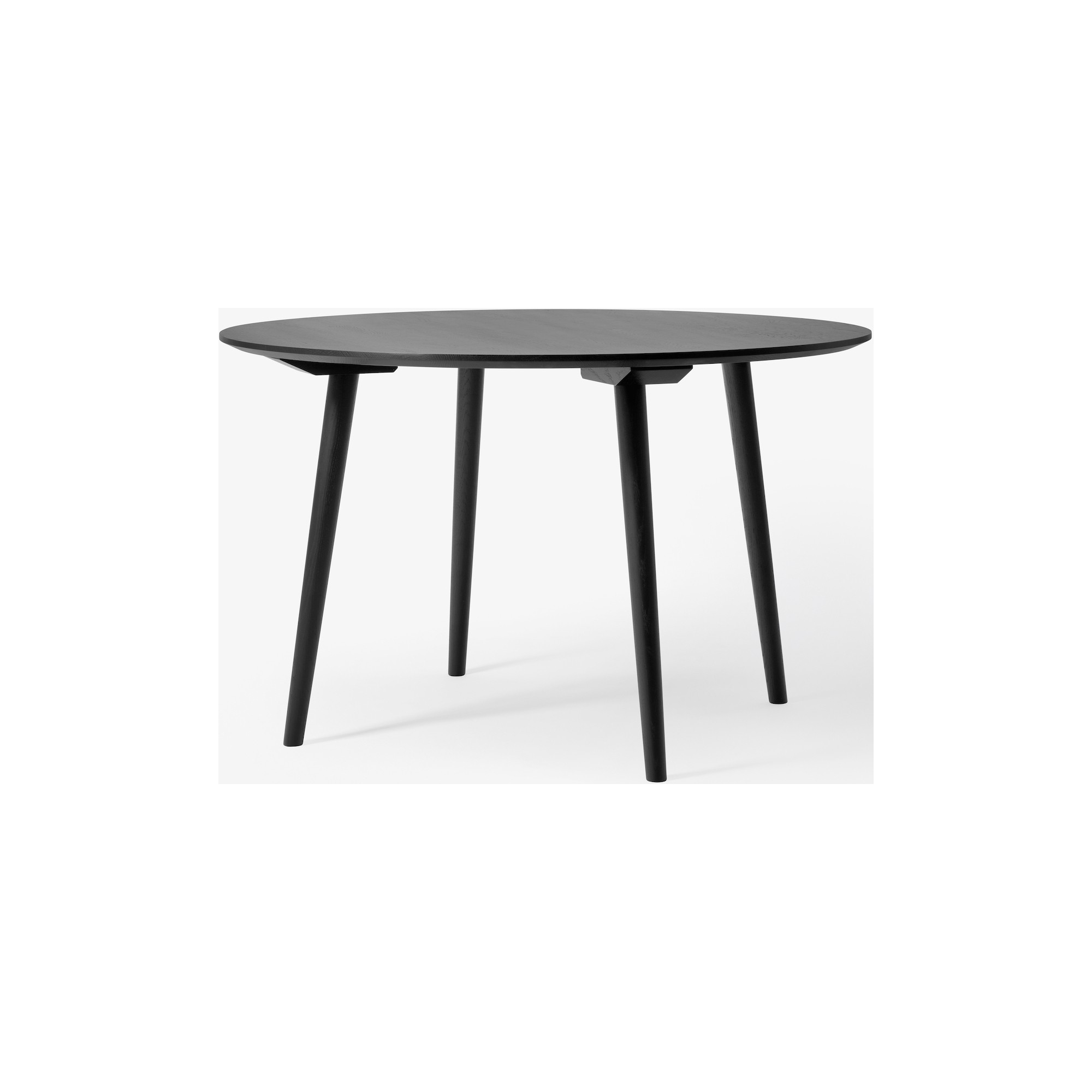 Ø120cm - chêne teinté noir - table In Between SK4 - &Tradition