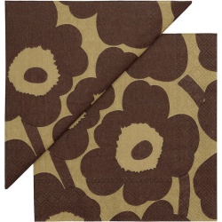 Unikko linen bordeaux 552663 - Paper napkins