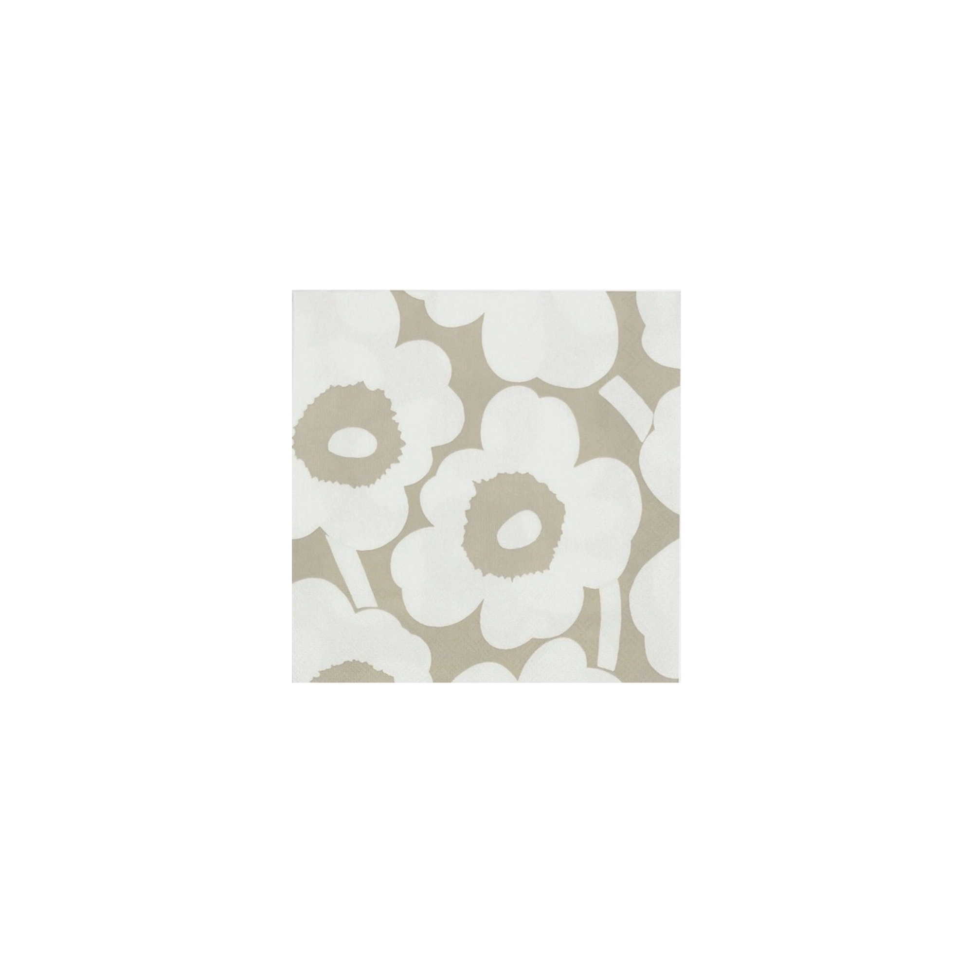 Unikko lin crème 552658 - Serviettes en papier