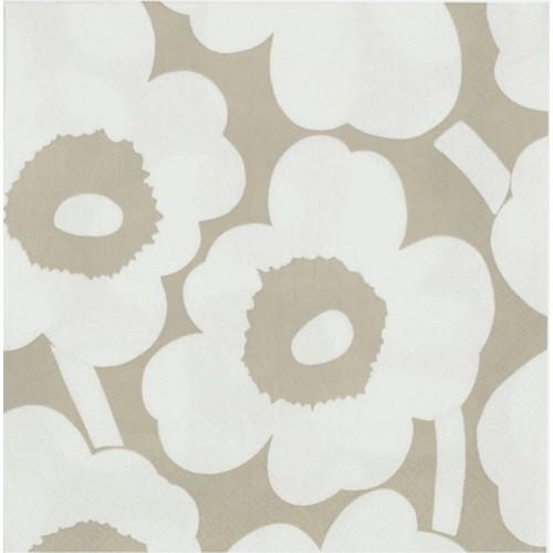 Unikko linen cream 552658  - Paper napkins