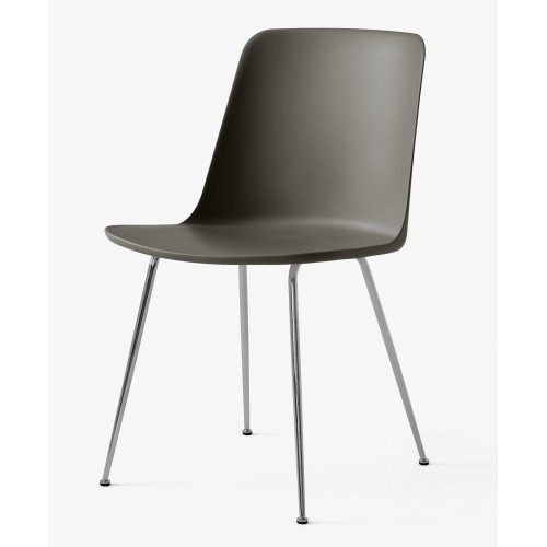 stone grey / chrome – Rely chair HW6 - &Tradition