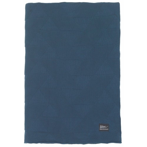 210x140 cm – FJ pattern blanket - blue - Architectmade