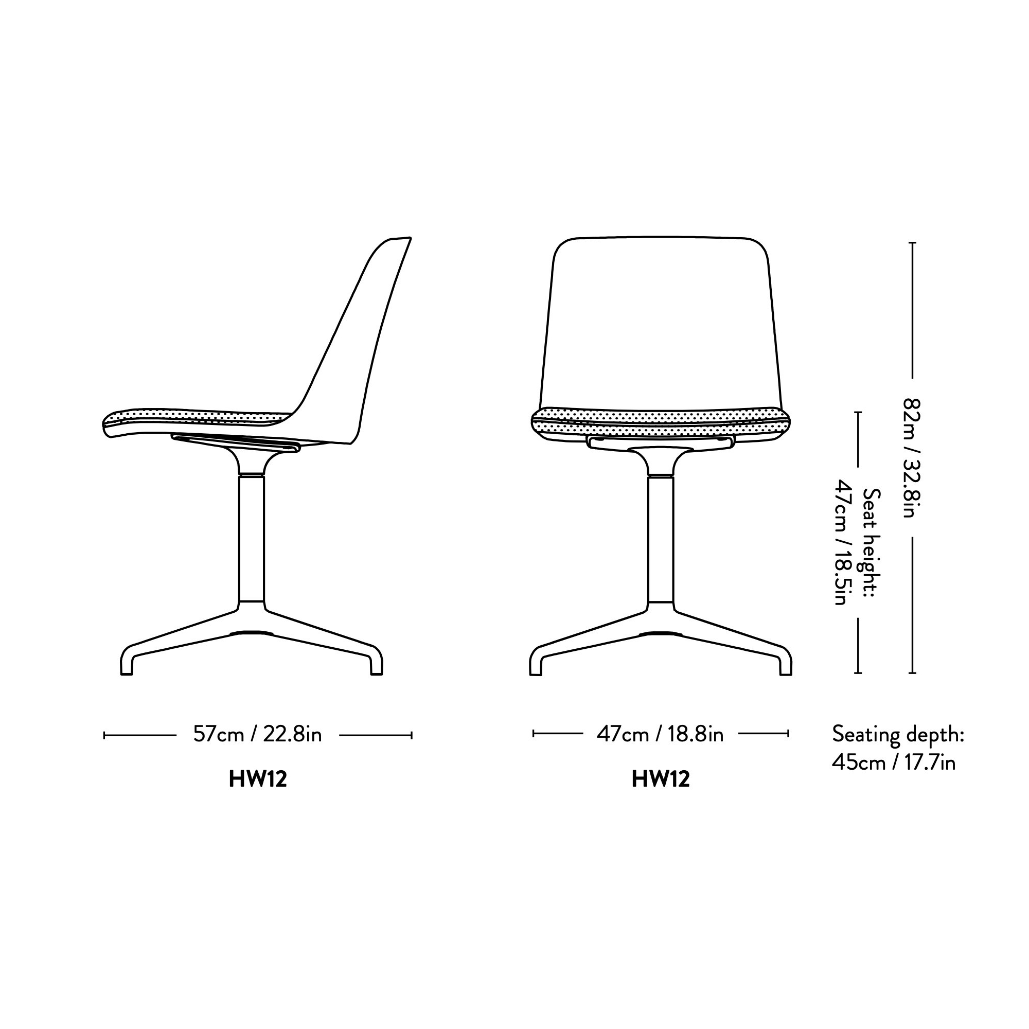 Rely Chair HW12/HW17 - &Tradition