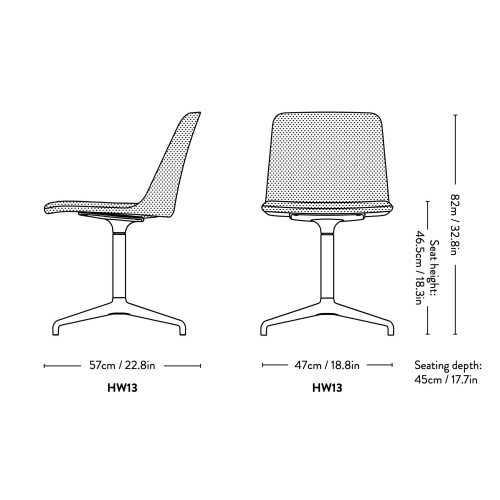 Rely chair HW13 / HW18 - &Tradition