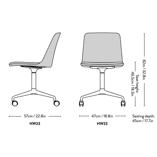 Rely chair HW23 - &Tradition