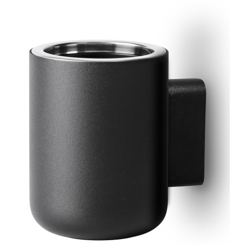 Norm - Toothbrush holder black (wall) - Audo Copenhagen