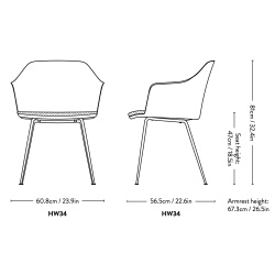 Chaise Rely HW34 - &Tradition