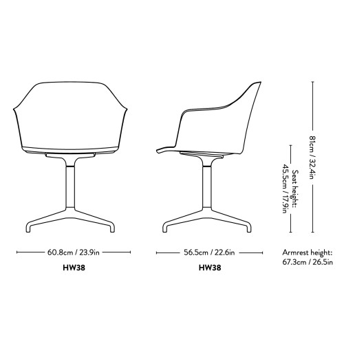 Rely Chair HW38 / HW43 - &Tradition