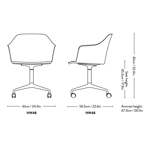 Rely Chair HW48 - &Tradition