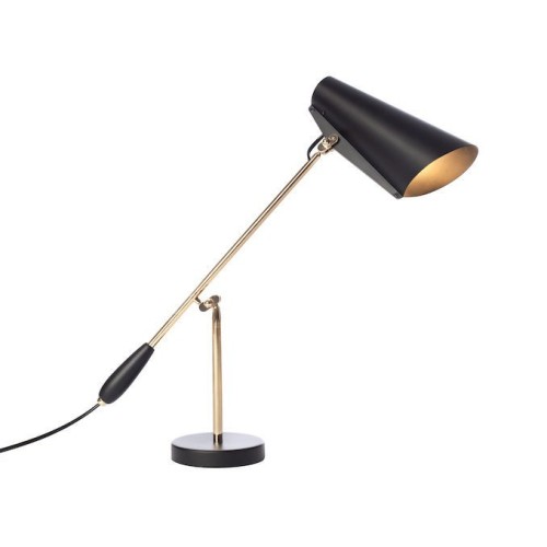 black / brass - Birdy table lamp - Northern