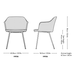 Chaise Rely HW36 / HW37 - &Tradition