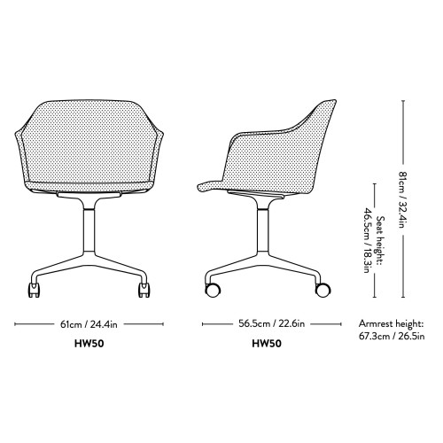 Rely chair HW50 - &Tradition