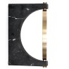 Pepe Marble mirror – Brass - black marble - Audo Copenhagen