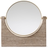 Pepe Marble mirror –  Brass - honed brown – to put - Audo Copenhagen