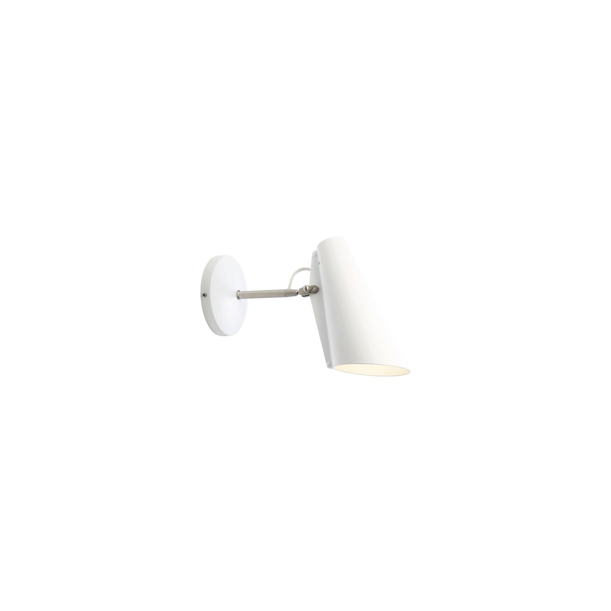 white / metallic - Birdy short wall lamp - Northern