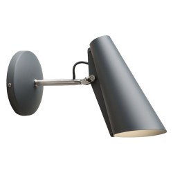 grey / metallic - Birdy short wall lamp - Northern