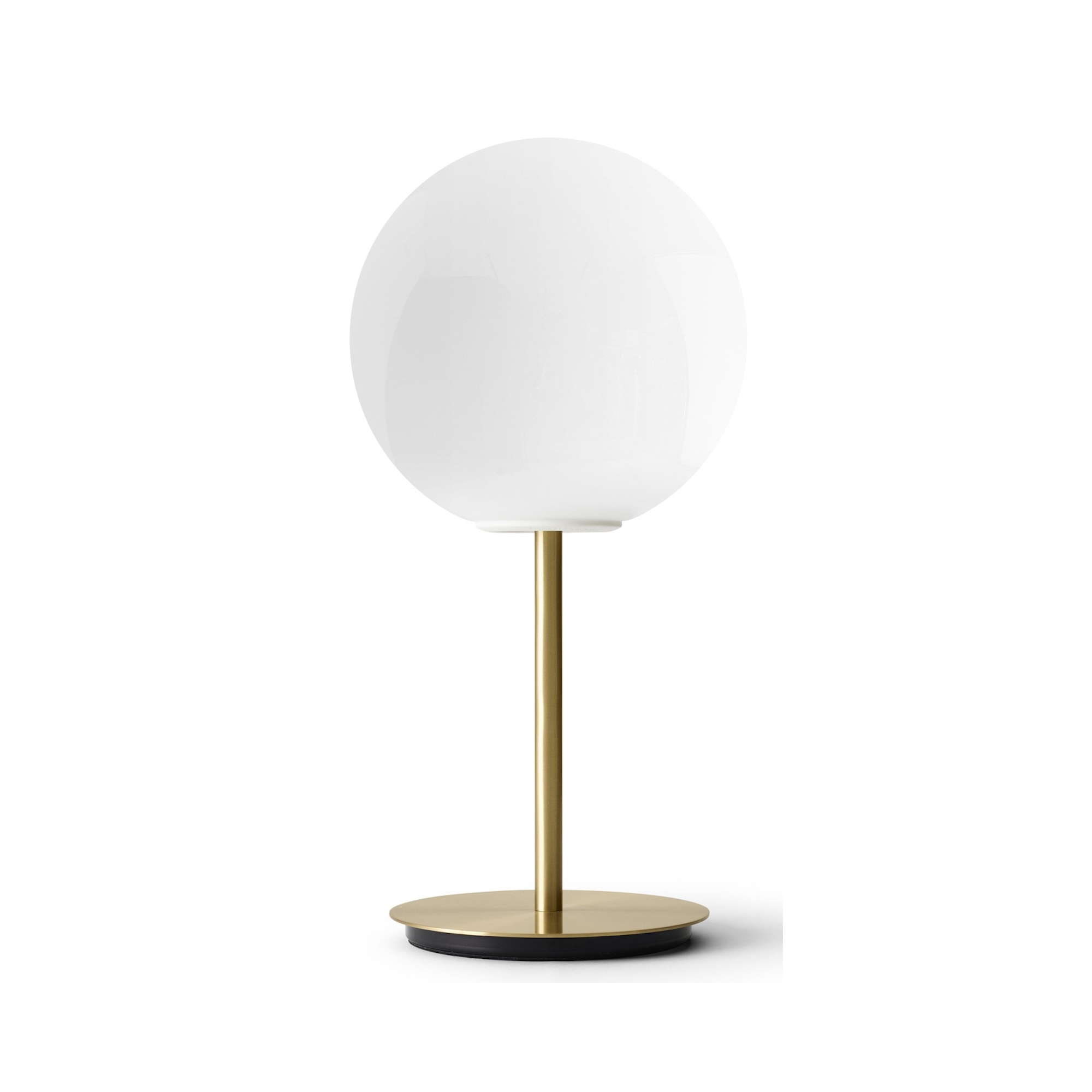 SOLD OUT - TR Bulb - high table lamp - brass - shiny opal glass - Audo Copenhagen