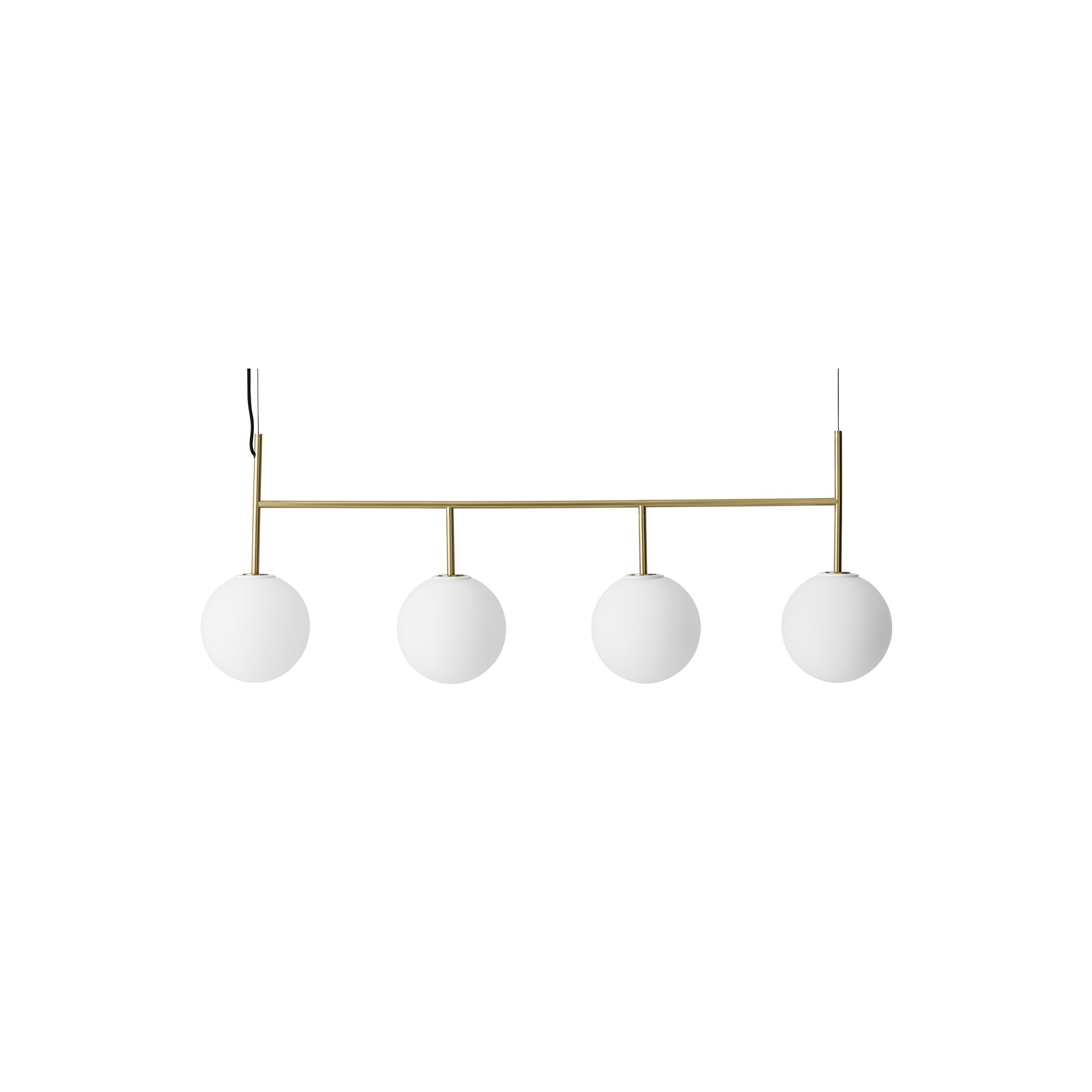 SOLD OUT - TR Bulb - chandelier - brass - matte opal glass - Audo Copenhagen