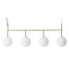 SOLD OUT - TR Bulb - chandelier - brass - matte opal glass - Audo Copenhagen