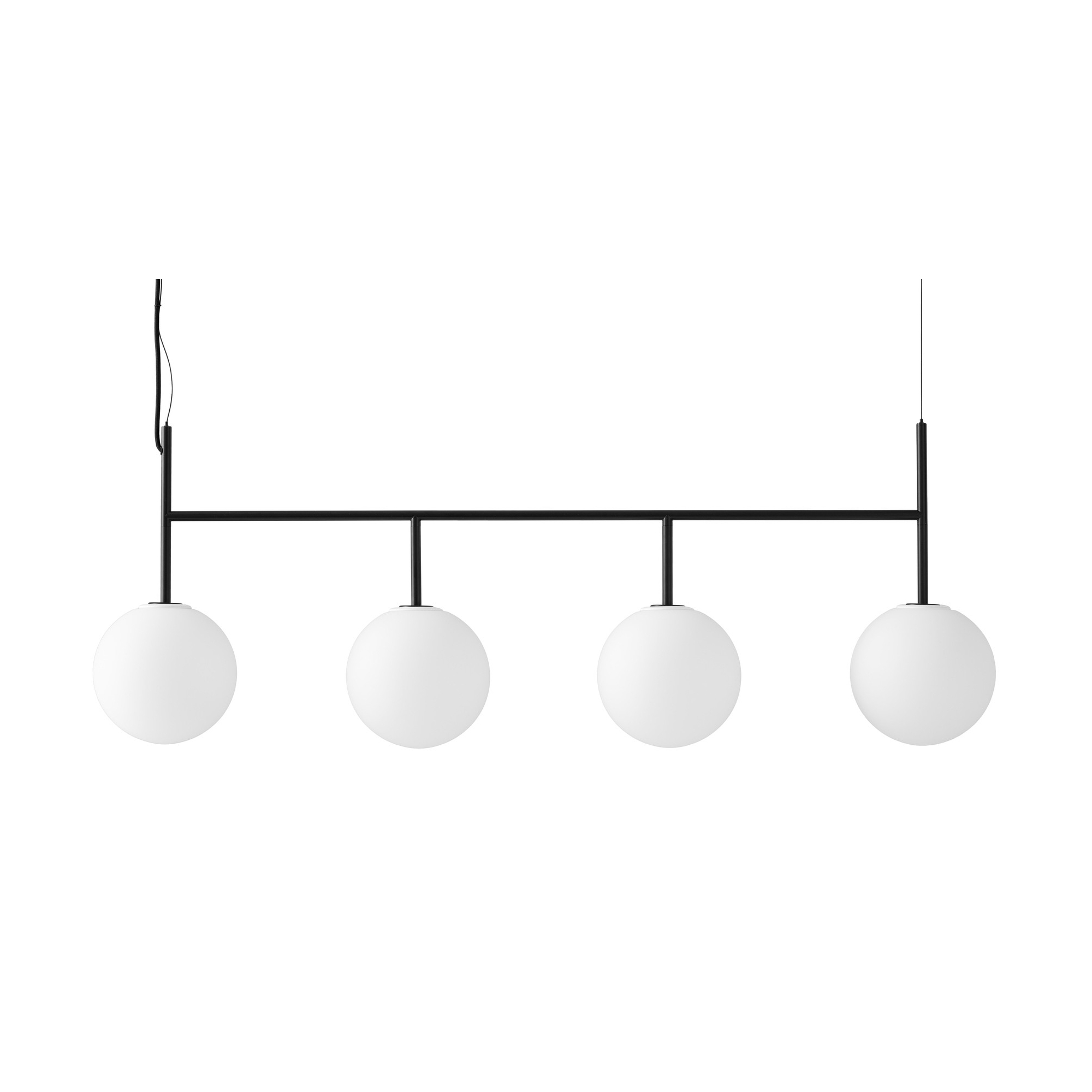 TR Bulb - chandelier - black - matte opal glass - Audo Copenhagen