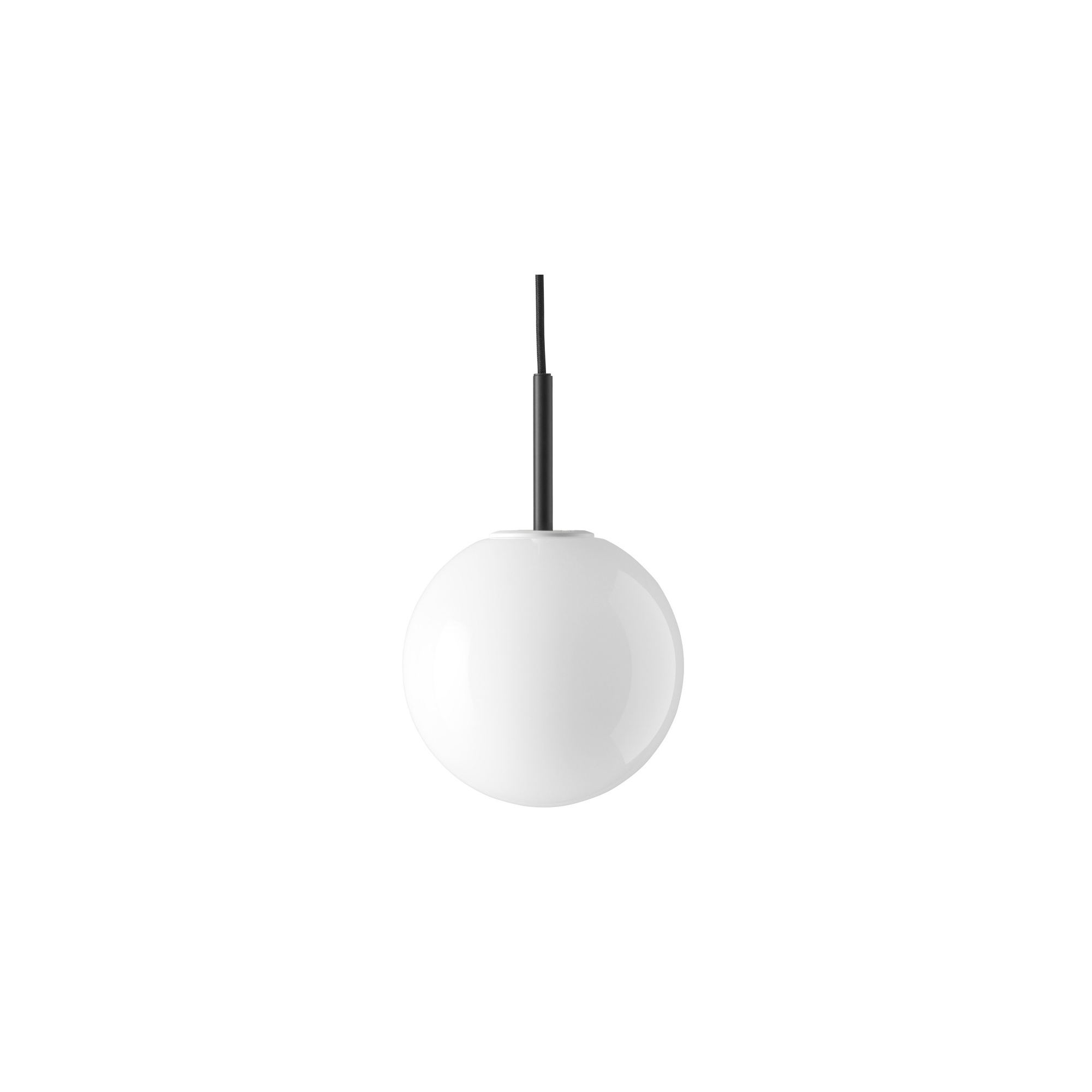 SOLD OUT - TR Bulb - pendant - black - shiny opal glass - Audo Copenhagen