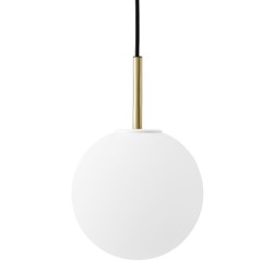 TR Bulb - pendant - brass - matte opal glass - Audo Copenhagen