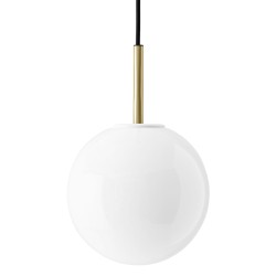 SOLD OUT - TR Bulb - pendant - brass - shiny opal glass - Audo Copenhagen