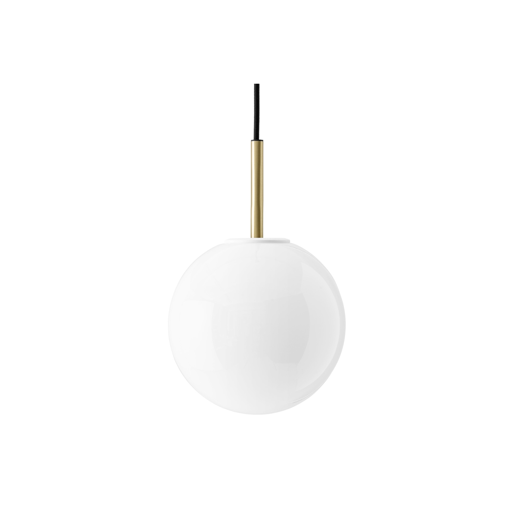 SOLD OUT - TR Bulb - pendant - brass - shiny opal glass - Audo Copenhagen