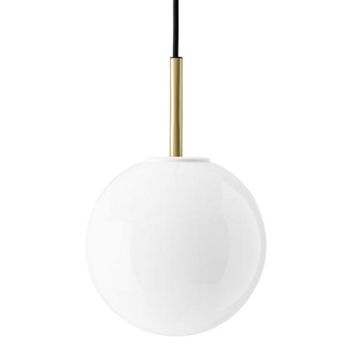 SOLD OUT - TR Bulb - pendant - brass - shiny opal glass - Audo Copenhagen