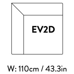 Corner module – 110 x 110 cm – Develius – EV2D - &Tradition