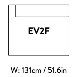 Extérieur gauche – 131 x 110 cm – (sans accoudoirs) – Develius – EV2F - &Tradition