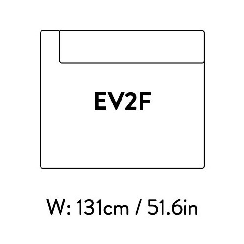 Extérieur gauche – 131 x 110 cm – (sans accoudoirs) – Develius – EV2F - &Tradition